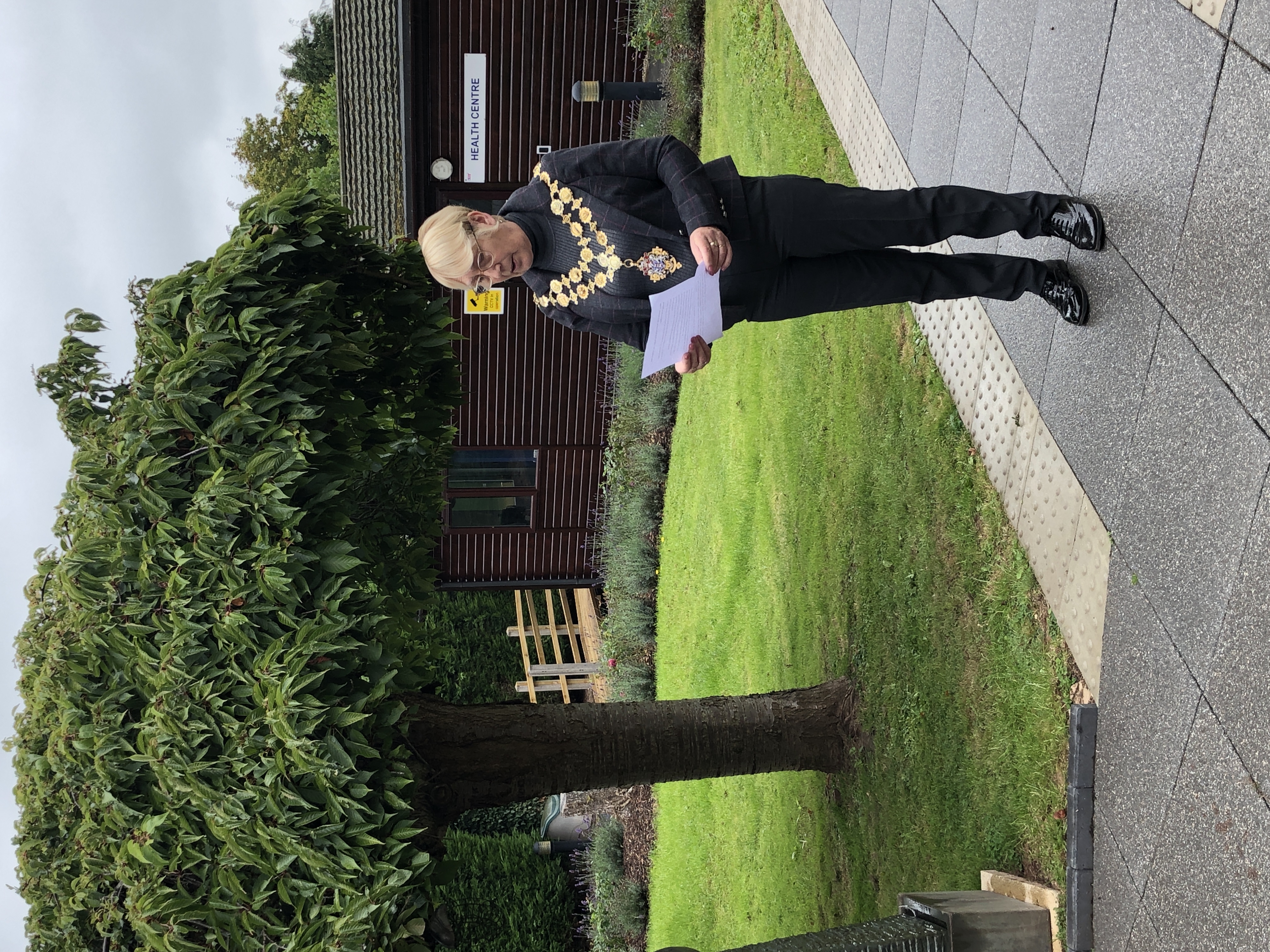 Official opening of the new sensory garden